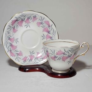 Royal Standard Teacup and Saucer Celebrity Pink Flowers Vintage
